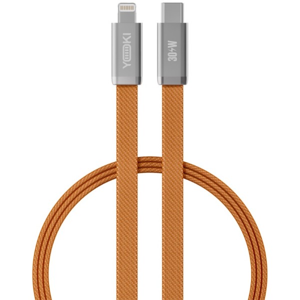 Фото - Кабель YOKI Type-C to iP 30W 1.2m Orange (AI65 AIR)